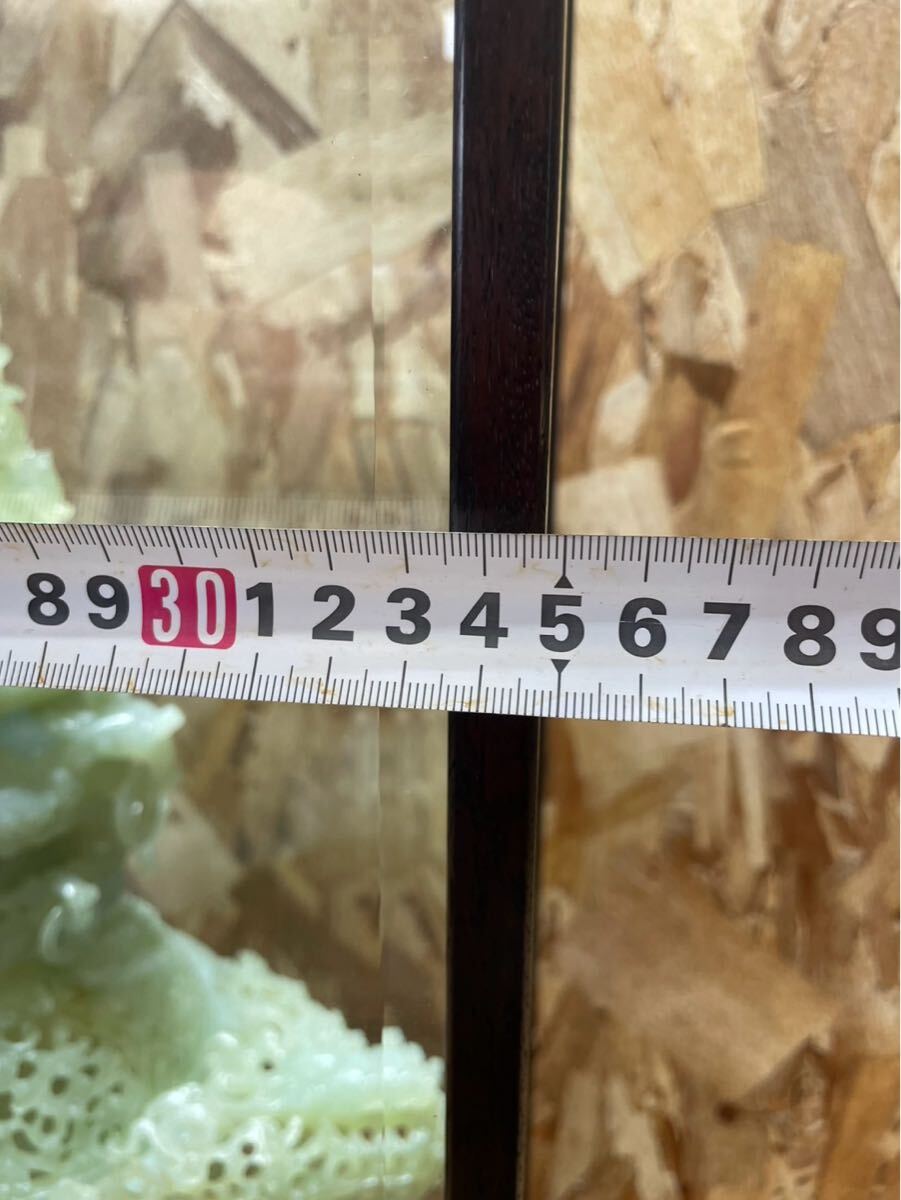 0917 中国美術 天然石 翡翠玉石 細密透彫刻 龍耳遊鐶付大香炉 0917 中国美術 天然石 翡翠玉石 細密透彫刻 龍耳遊鐶付大香炉