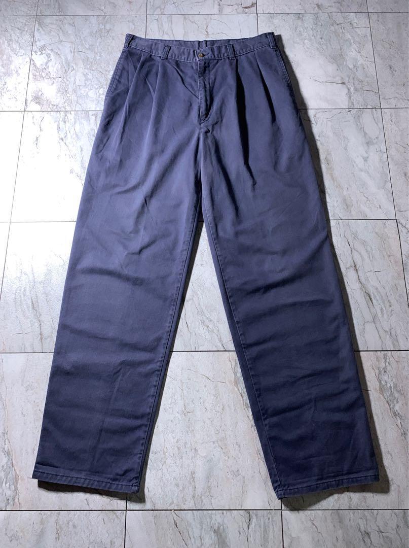 90s USA製 DOCKERS 2タック チノパン スラックス ネイビー 32 90s USA製 DOCKERS 2タック チノパン スラックス ネイビー 32