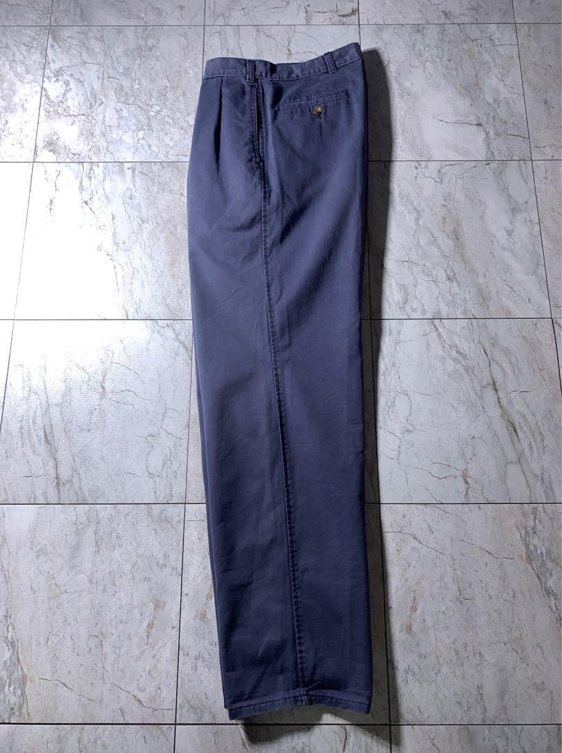 90s USA製 DOCKERS 2タック チノパン スラックス ネイビー 32 90s USA製 DOCKERS 2タック チノパン スラックス ネイビー 32