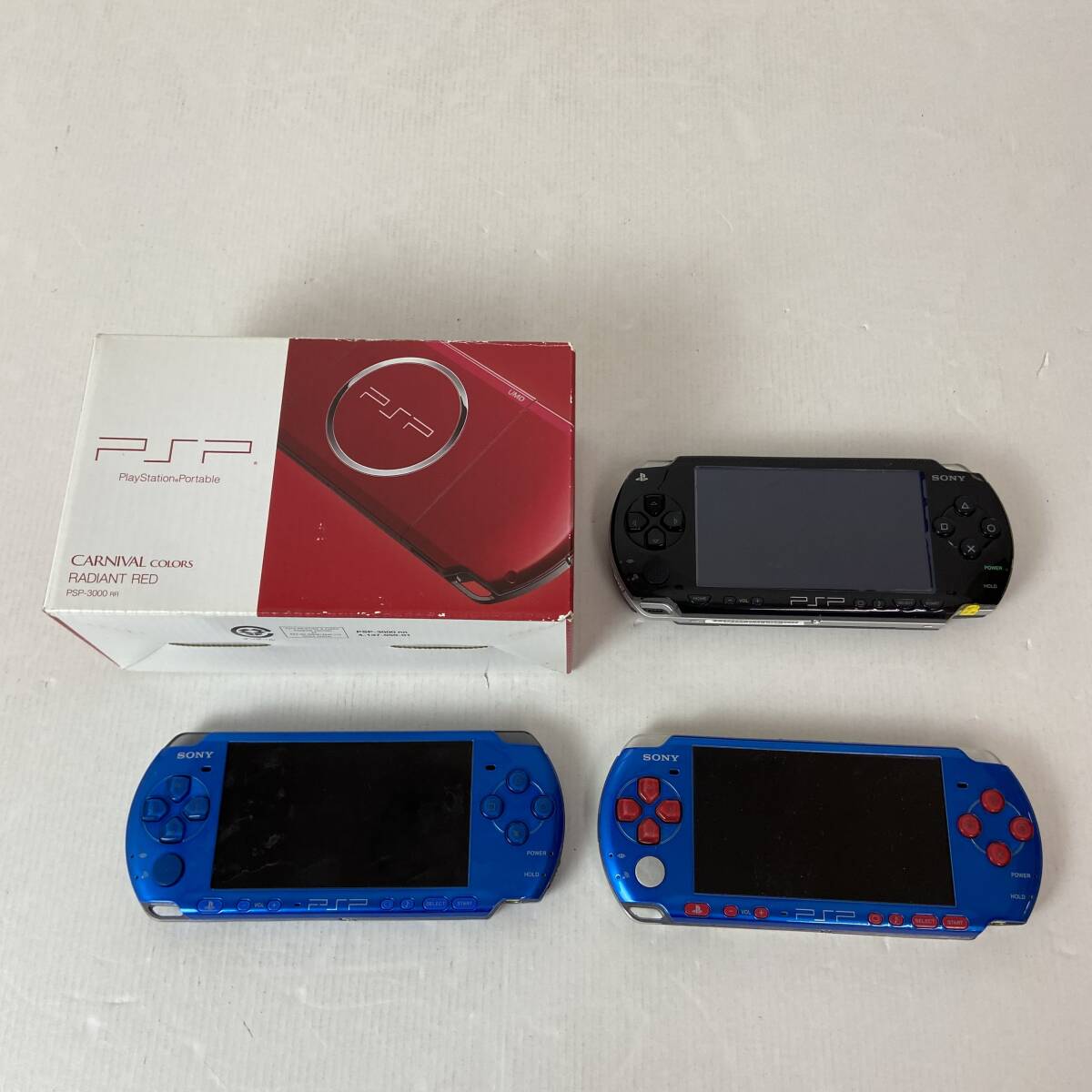 04wy9625□【1円~】SONY PSP 4台セット PSP-3000 3台 PSP-1000 04wy9625□【1円~】SONY PSP 4台セット PSP-3000 3台 PSP-1000
