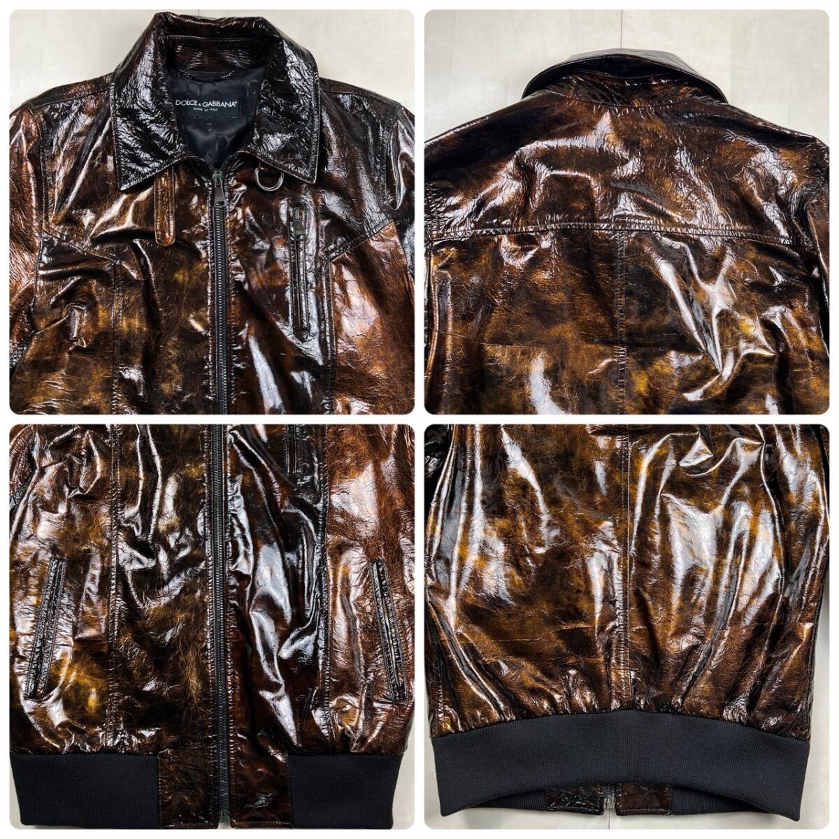 希少XL相当 極美品!!DOLCE&GABBANA【王者の貫禄】シープスキン 希少XL相当 極美品!!DOLCE&GABBANA【王者の貫禄】シープスキン