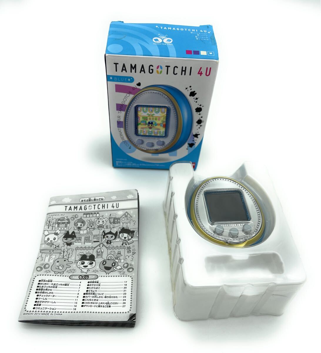 1円〜 美品 たまごっち4U BANDAI Tamagotchi4u ブルーホワイト 1円〜 美品 たまごっち4U BANDAI Tamagotchi4u ブルーホワイト