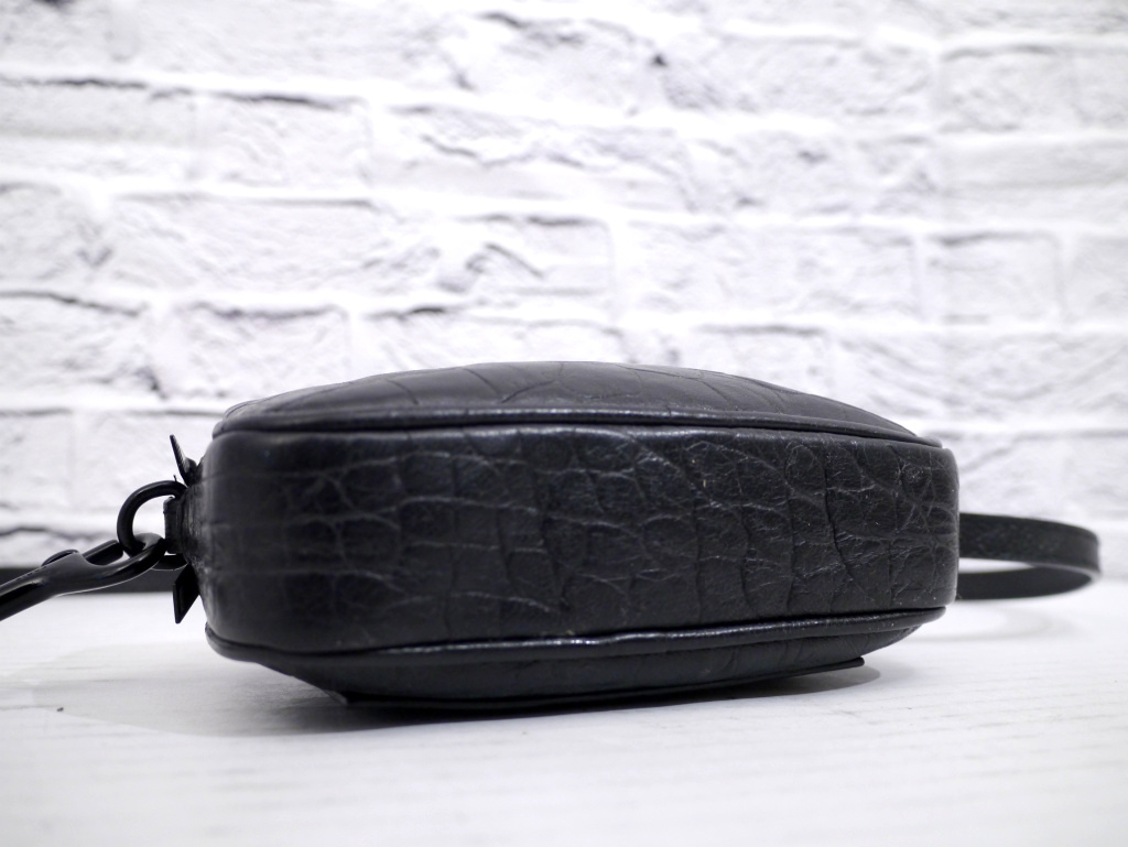 美品 SAINT LAURENT PARIS サンローラン クロコ型押しエンボス