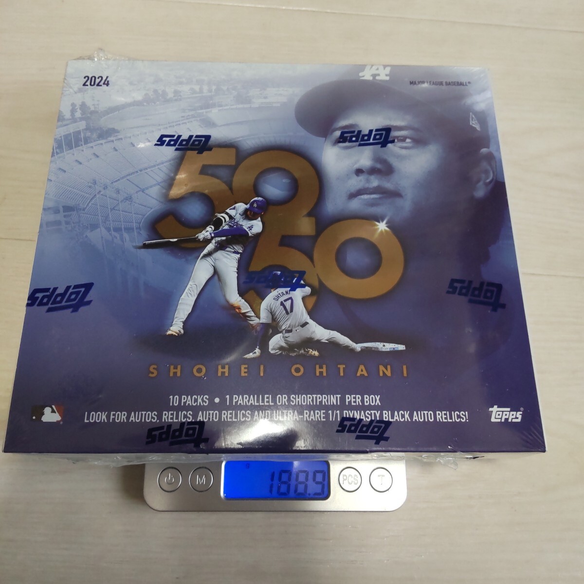 188.8グラム】 未開封 2024 Topps 大谷翔平 50-50 10パック入り 188.8グラム】 未開封 2024 Topps 大谷翔平 50-50 10パック入り