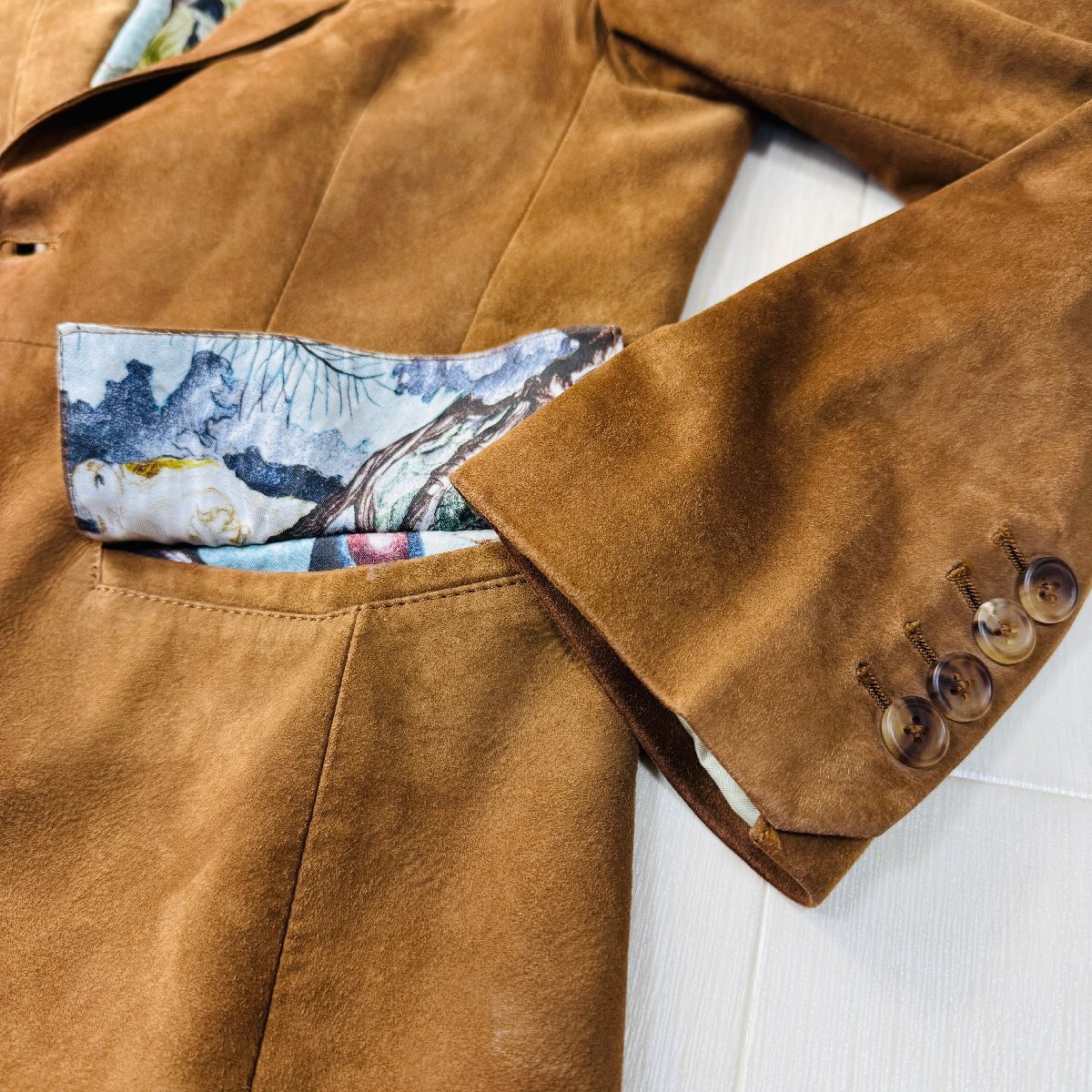 美品/Mサイズ☆ポールスミス/Paul Smith COLLECTION 総柄裏地 羊 美品/Mサイズ☆ポールスミス/Paul Smith COLLECTION 総柄裏地 羊