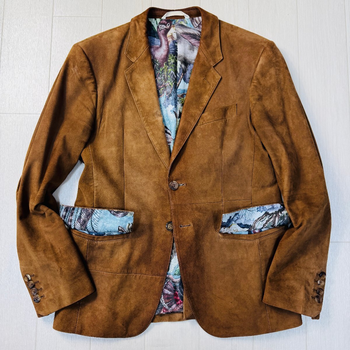 美品/Mサイズ☆ポールスミス/Paul Smith COLLECTION 総柄裏地 羊 美品/Mサイズ☆ポールスミス/Paul Smith COLLECTION 総柄裏地 羊