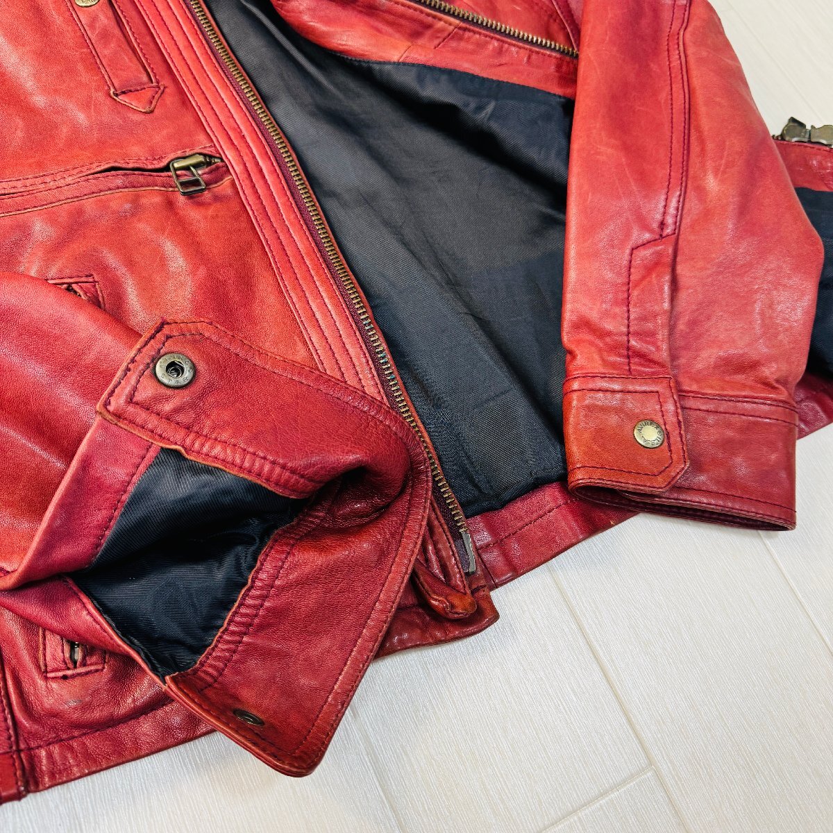 美品/Lサイズ☆アヴィレックス/AVIREX 羊革 ラムレザー 美品/Lサイズ☆アヴィレックス/AVIREX 羊革 ラムレザー
