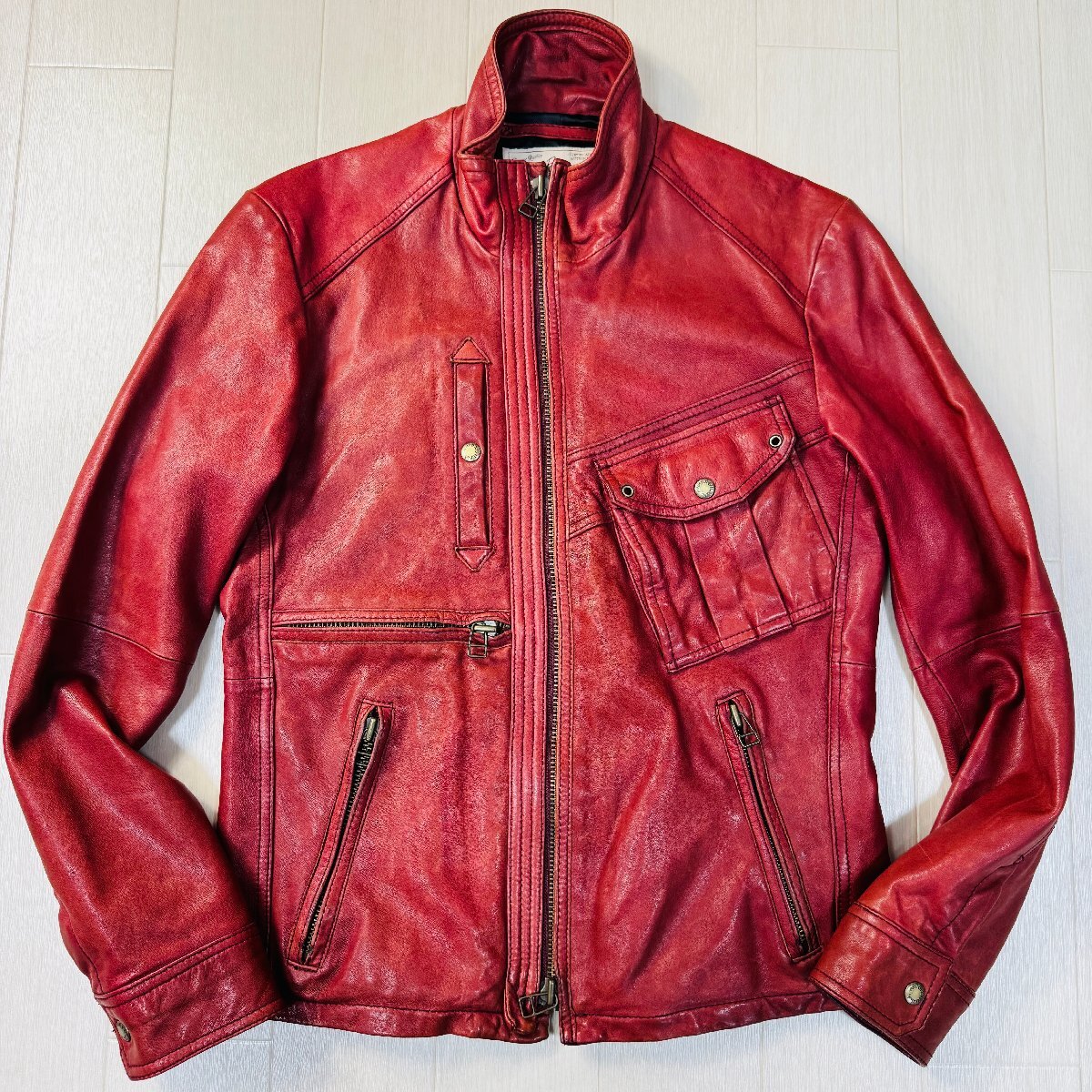 美品/Lサイズ☆アヴィレックス/AVIREX 羊革 ラムレザー 美品/Lサイズ☆アヴィレックス/AVIREX 羊革 ラムレザー
