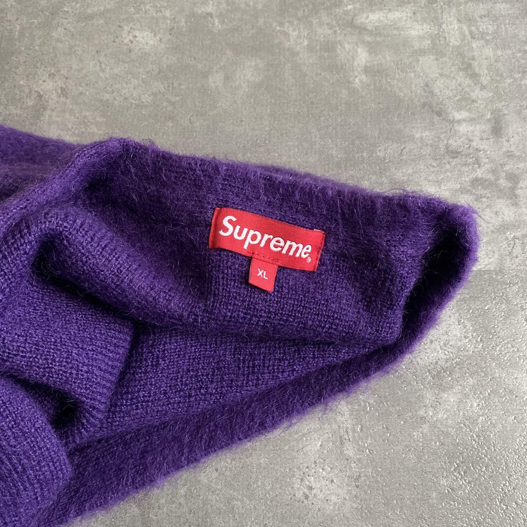 20AW Supreme Brushed Mohair Cardigan Purple 20FW 20AW Supreme Brushed Mohair Cardigan Purple 20FW
