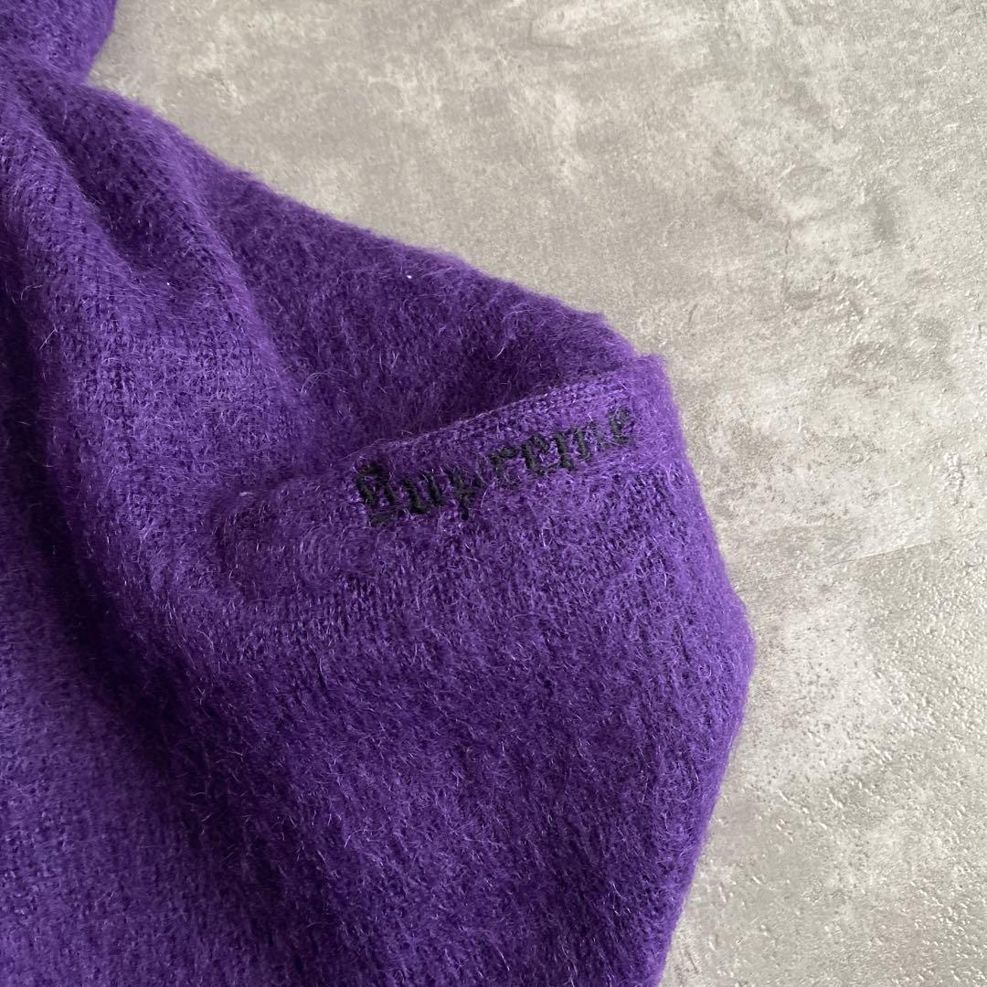 20AW Supreme Brushed Mohair Cardigan Purple 20FW 20AW Supreme Brushed Mohair Cardigan Purple 20FW