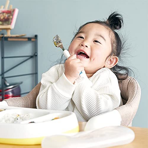 EDISONmama(エジソンママ) フォーク&スプーン 1.5歳~ ミッフィー 離乳食 食器 練習 ベビー カトラリー