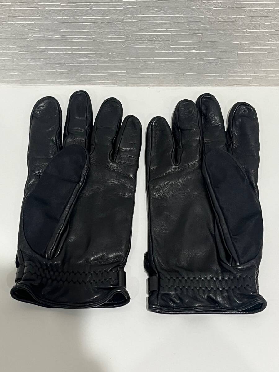 現状品】PRADA プラダ レザー グローブ メンズ 手袋 ブラック 現状品】PRADA プラダ レザー グローブ メンズ 手袋 ブラック