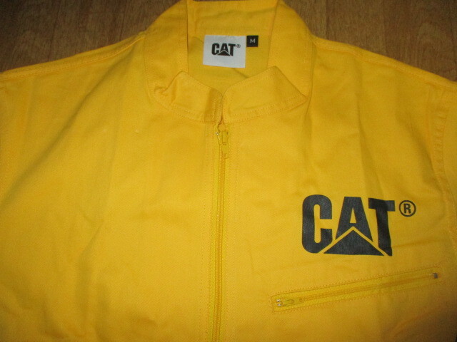 CAT キャタピラー　作業(yè)ツナギ　未使用　デッドストック　サイズM　重機?ブルドーザー?ユンボ?バックホー?三菱
