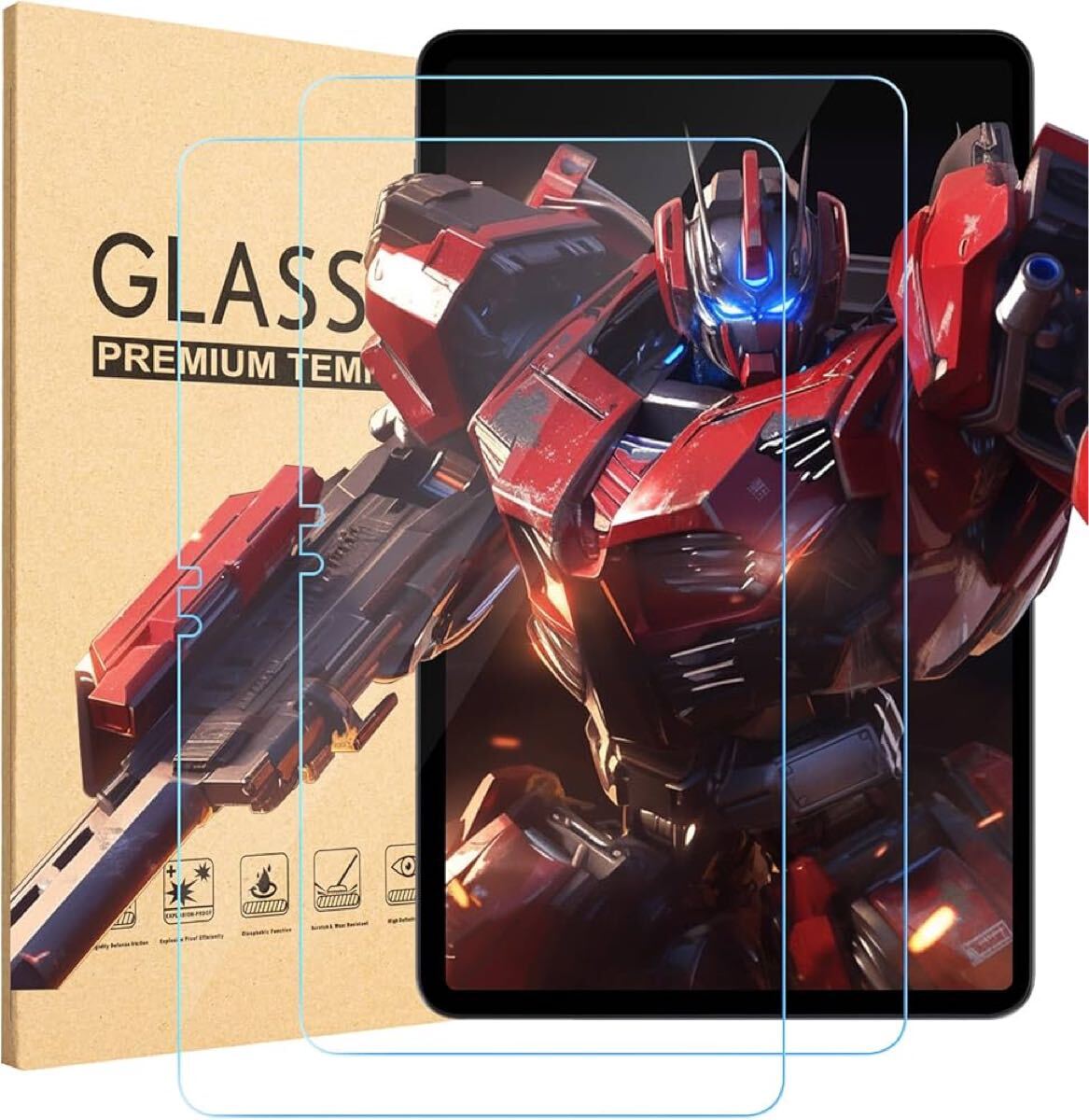 2305220☆ AvidPad A90 タブレット 強化ガラス液晶 保護フィルム 気泡防止 耐指紋 高透過率 防水 耐油 硬度9H 保護フィルム　[2枚セット]