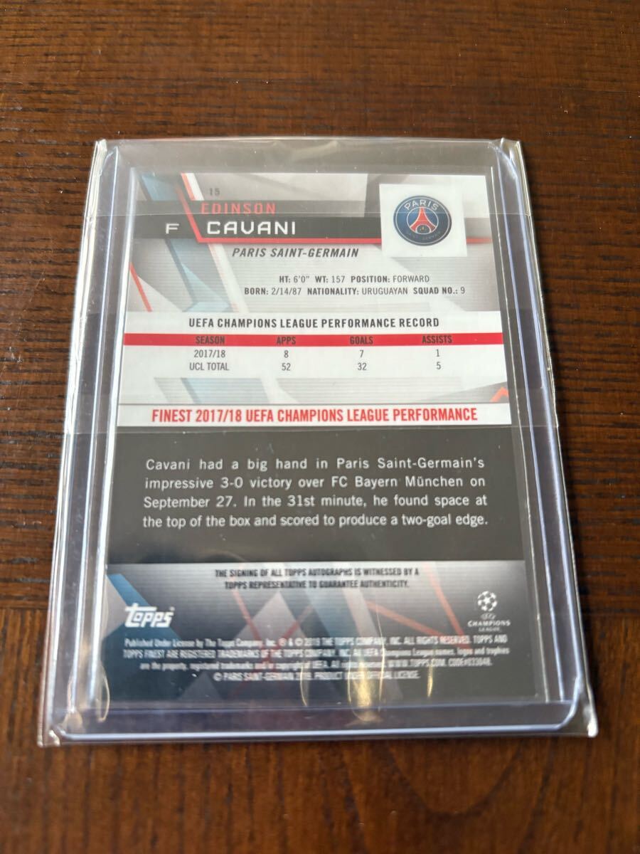 2019 Topps Finest UCL Soccer Edinson Cavani Autographs (検 2019 Topps Finest UCL Soccer Edinson Cavani Autographs (検