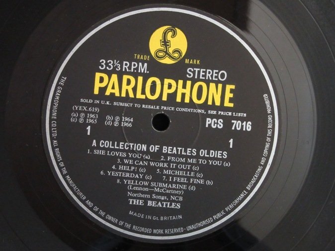 BEATLES★A Collection Of Beatles Oldies UK Y/B Parlophone Stereo オリジナル 極美品_画像3