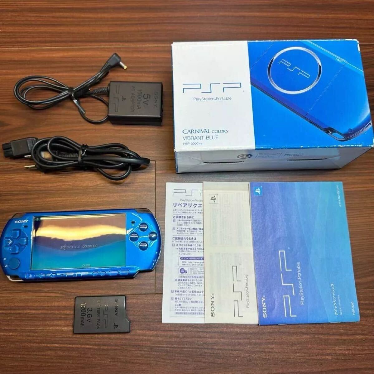 PSP 3000 本体 バイブラント ブルー 極美品(PSP3000シリーズ PSP 3000 本体 バイブラント ブルー 極美品(PSP3000シリーズ