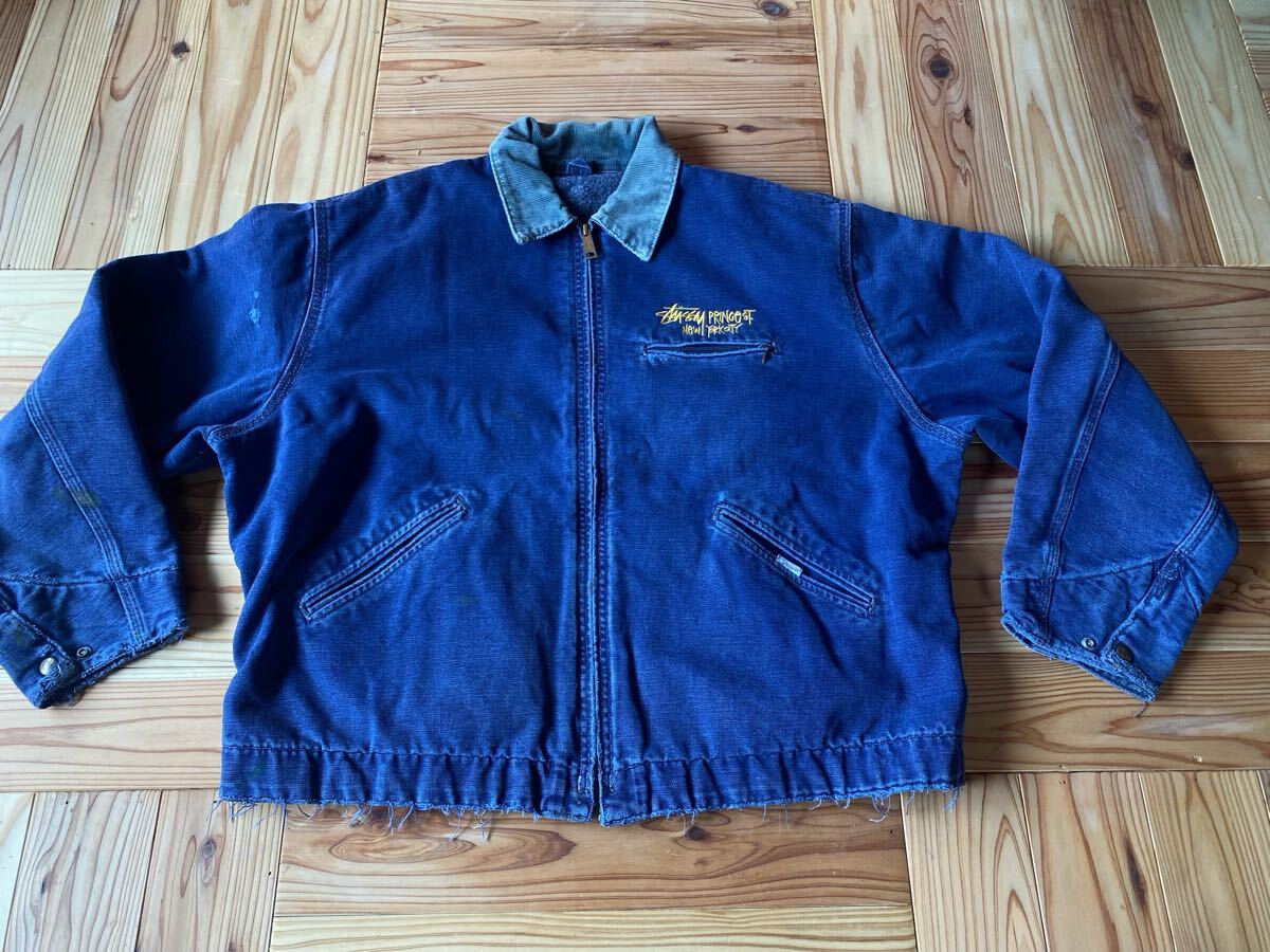 STUSSY CARHARTT ステューシー カーハート デトロイトジャケット STUSSY CARHARTT ステューシー カーハート デトロイトジャケット