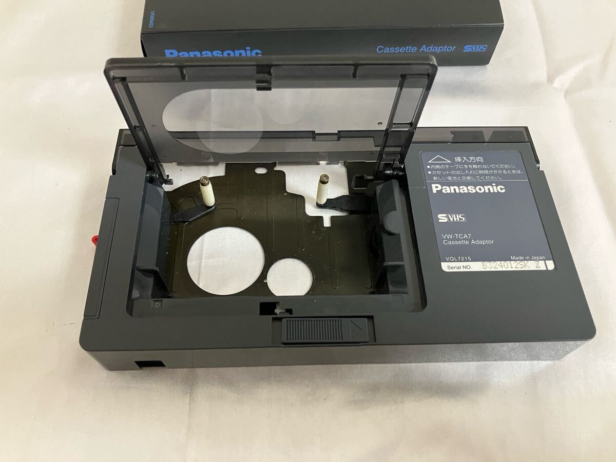 比較的綺麗】 Panasonic VHS カセット アダプター vw-tca7 比較的綺麗】 Panasonic VHS カセット アダプター vw-tca7