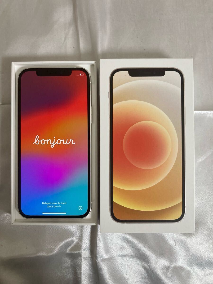 Apple iPhone12 128GB White A2402 MGHV3J/A バッテリ77% □SIM Apple iPhone12 128GB White A2402 MGHV3J/A バッテリ77% □SIM