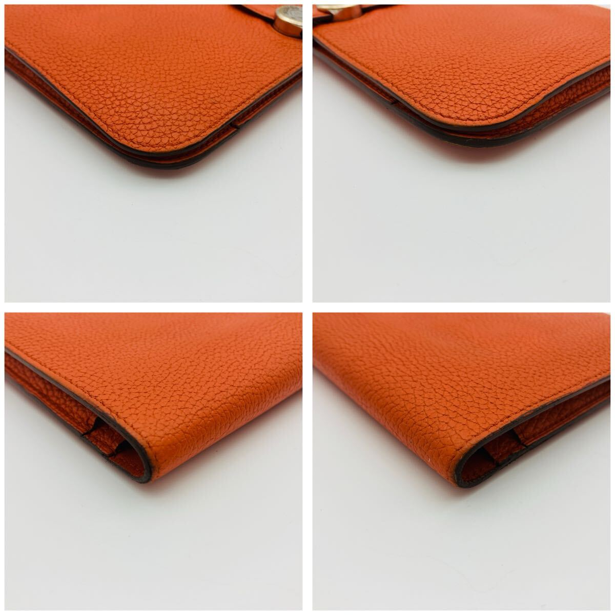 エルメス HERMES ドゴンGM 2つ折長財布 小銭入れ オレンジ トゴ エルメス HERMES ドゴンGM 2つ折長財布 小銭入れ オレンジ トゴ