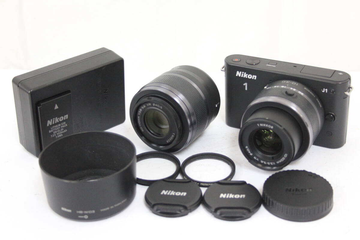 訳あり品】 ニコン Nikon 1 J1 ブラック 1 Nikkor 30-110mm F3.8 訳あり品】 ニコン Nikon 1 J1 ブラック 1 Nikkor 30-110mm F3.8