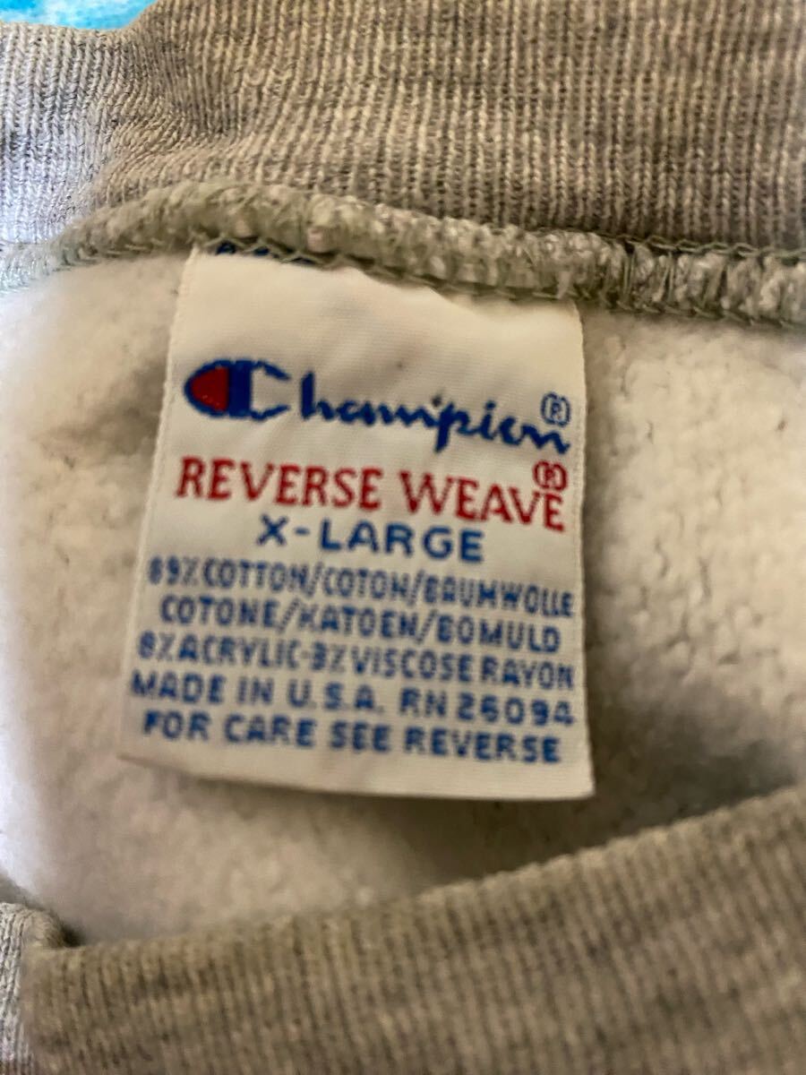 90s チャンピオン リバースウィーブ USA製 XL グレー champion 90s チャンピオン リバースウィーブ USA製 XL グレー champion