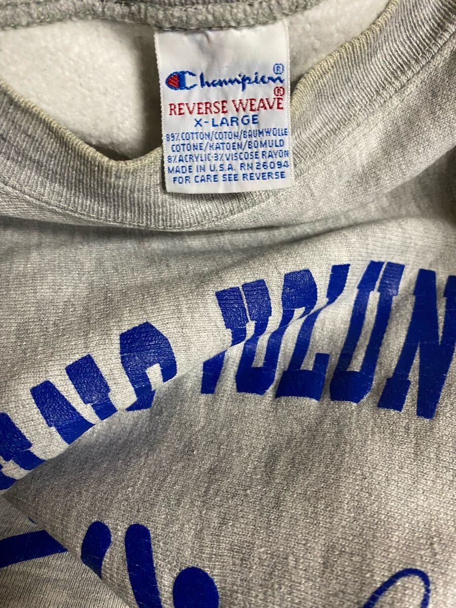 90s チャンピオン リバースウィーブ USA製 XL グレー champion 90s チャンピオン リバースウィーブ USA製 XL グレー champion