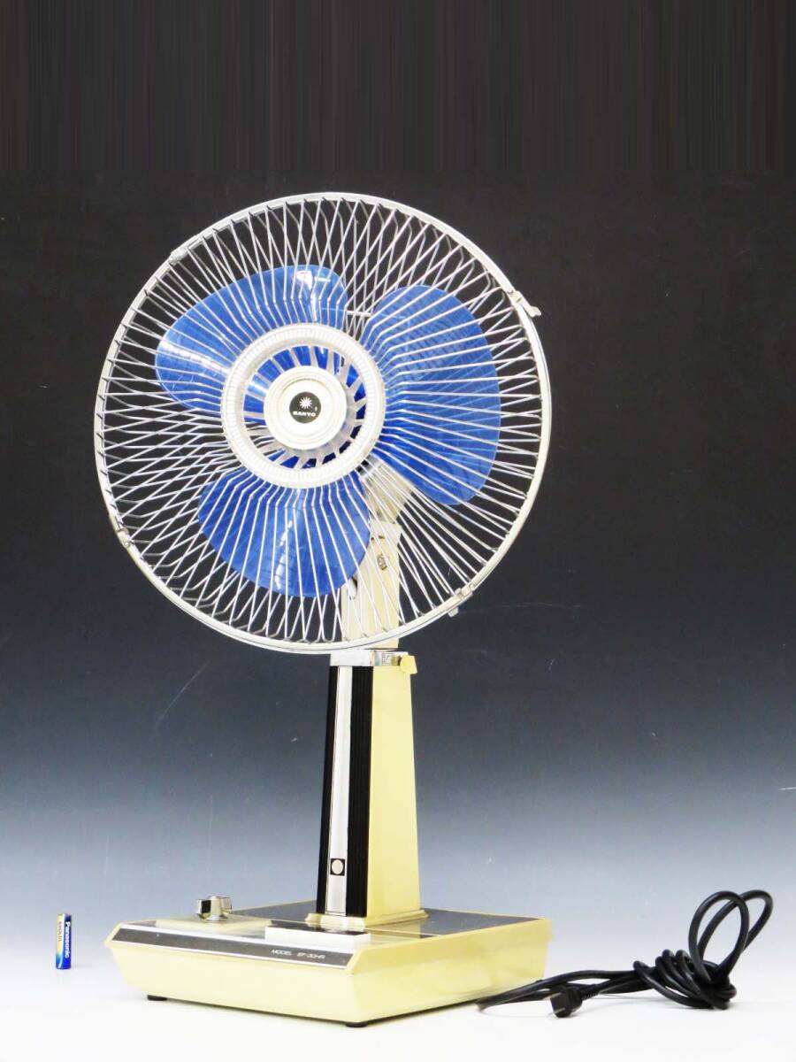夏 ◆(TH) ◎ SANYO サンヨー お座敷扇 扇風機 Dynamic Wide EF-30HR 羽根径 約30cm 3枚羽根 風量調節機能付 家電 昭和レトロ 動作確認済