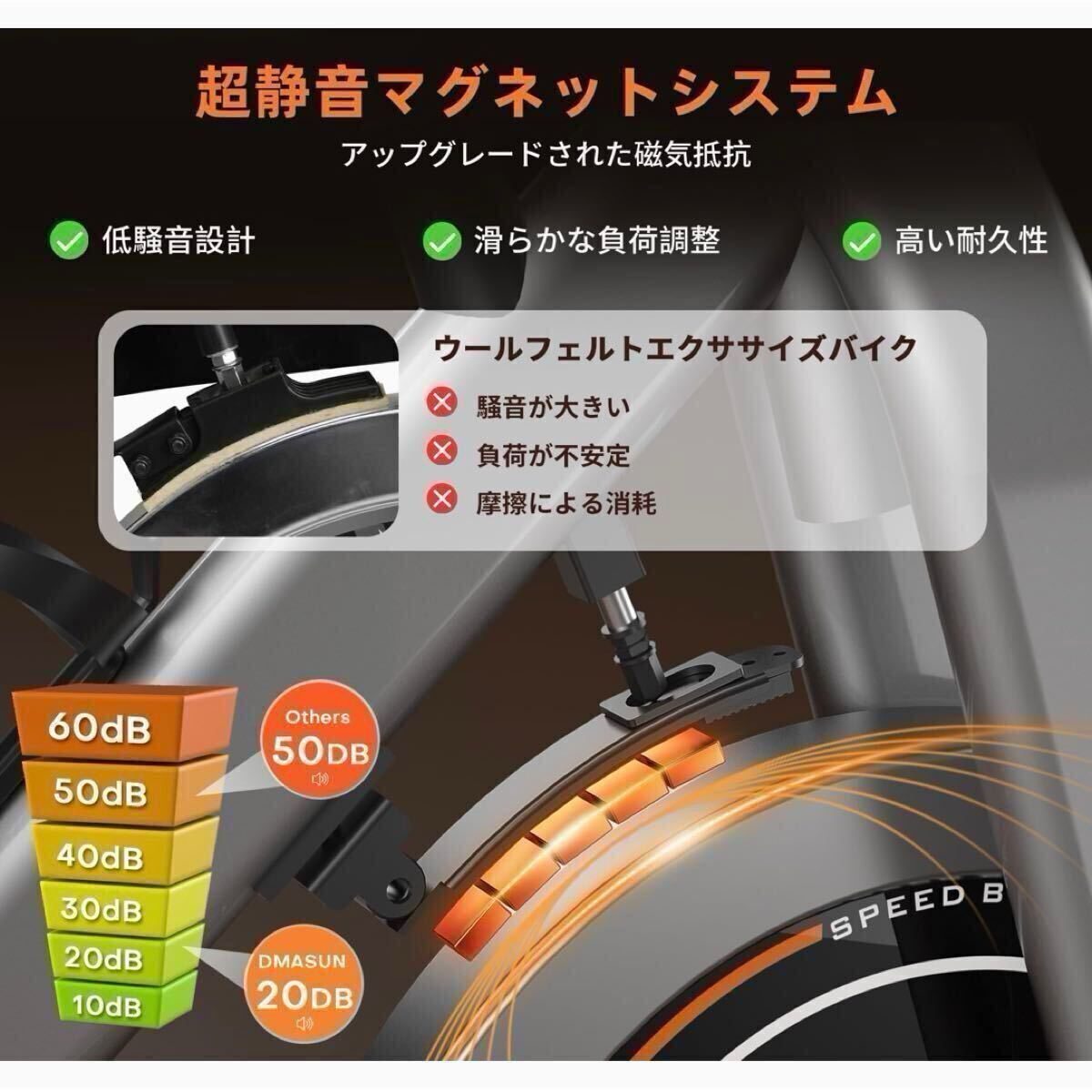フィットネスバイク エアロバイク スピンバイク マグネット式 フィットネスバイク エアロバイク スピンバイク マグネット式