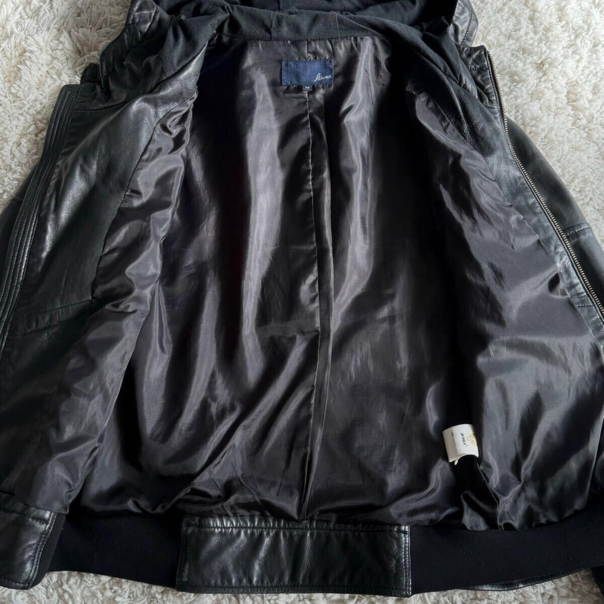 極美品○AVIREX アヴィレックス『春の上品な羽織り』ラムレザー 極美品○AVIREX アヴィレックス『春の上品な羽織り』ラムレザー