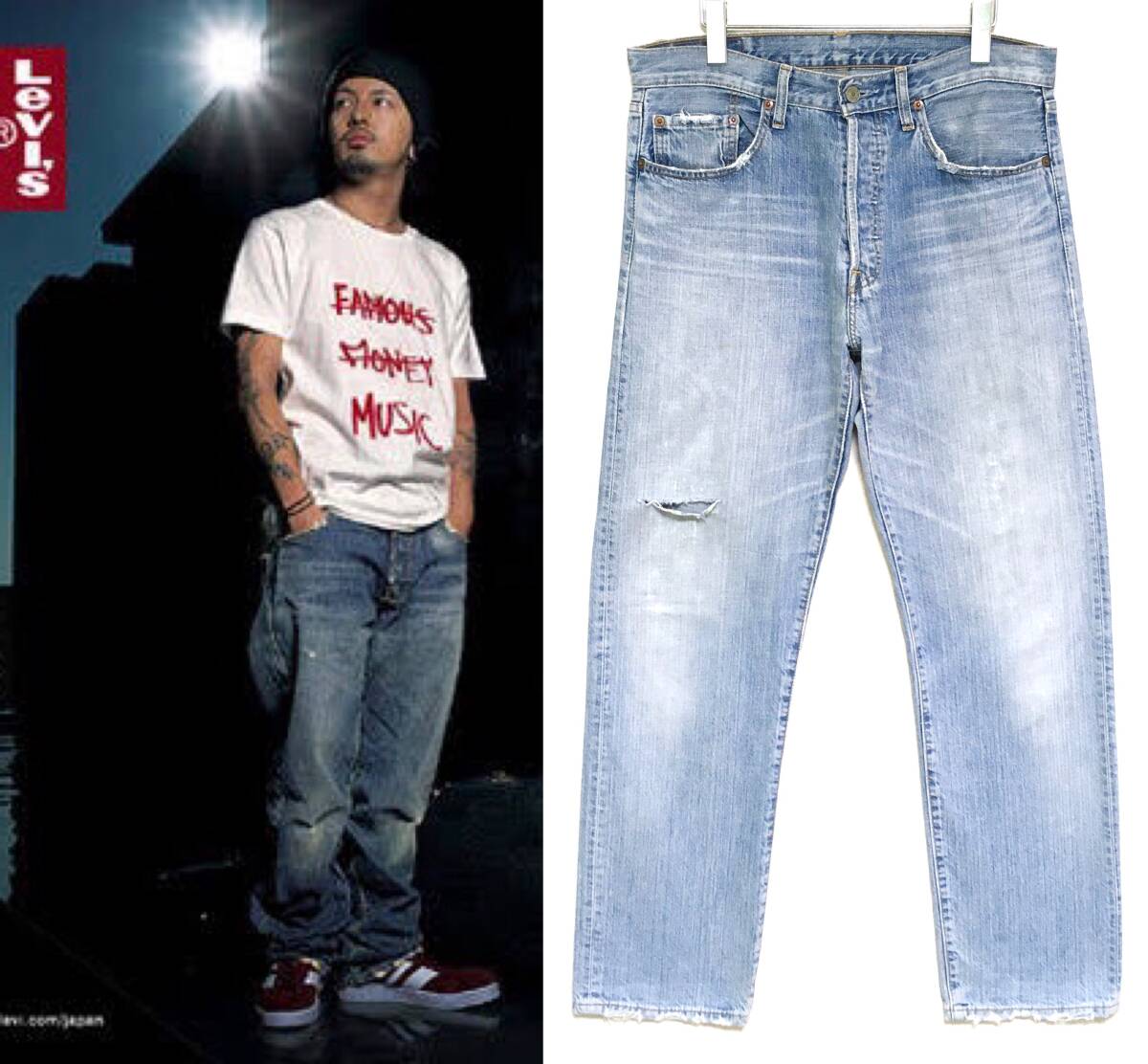 限定 Levi's 03501 W33 STAY TRUE 降谷建志 kj Dragon Ash 限定 Levi's 03501 W33 STAY TRUE 降谷建志 kj Dragon Ash