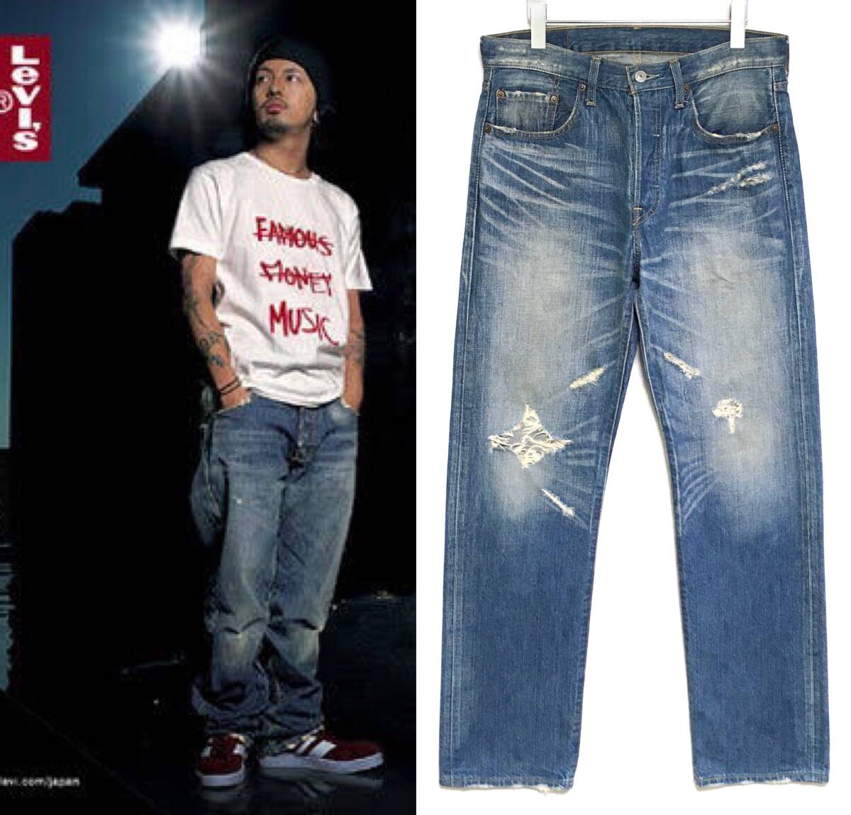 限定 Levi's 03501 W32 STAY TRUE 降谷建志 kj Dragon Ash 限定 Levi's 03501 W32 STAY TRUE 降谷建志 kj Dragon Ash