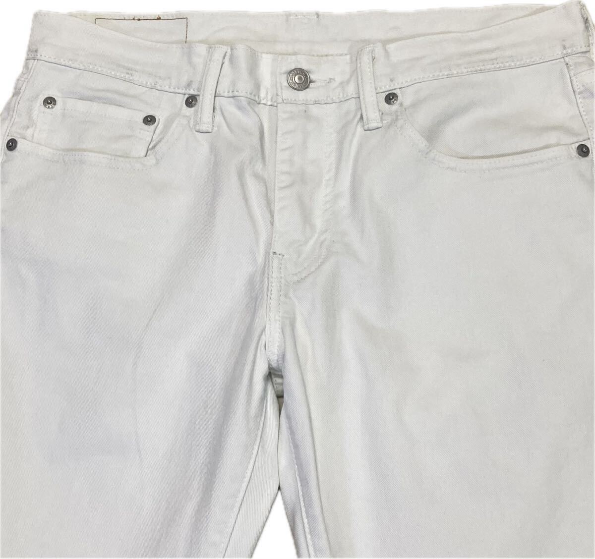 美品★リーバイス511♂ホワイトジーンズ★32-32★ストレッチ