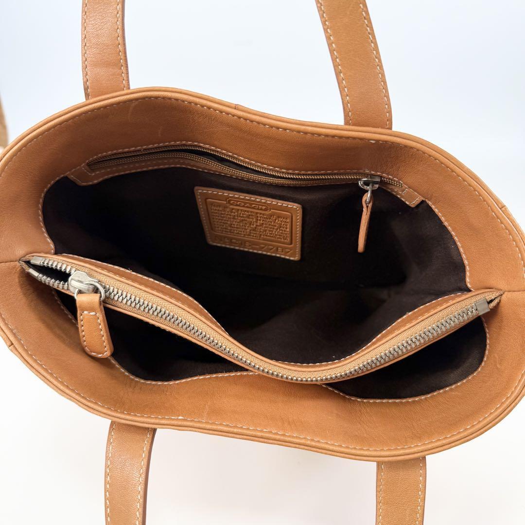希少 COACHオールドコーチ ハンド トートバッグ レザー キャメル 希少 COACHオールドコーチ ハンド トートバッグ レザー キャメル