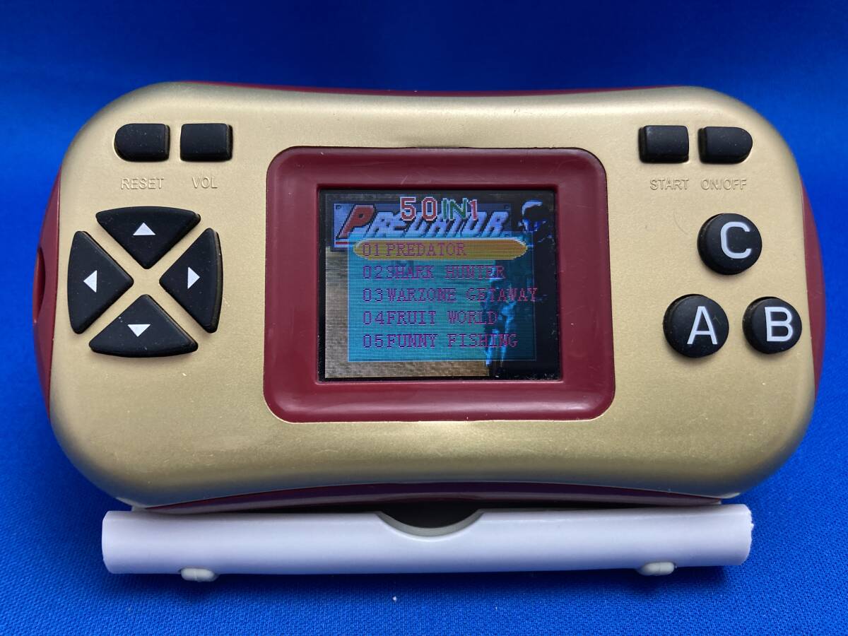 【動作品】ポータブルゲーム機 50 IN 1 FCカラー ゲームウォッチ LCD 攜帯ゲーム レトロ