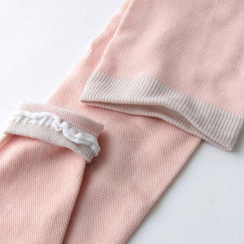 GUNZE グンゼ 着圧靴下 足リラ おやすみ用 Lサイズ ペイルグレー ナイトソックス オーバーニー 柔らかタッチ 着圧ソックス_画像3