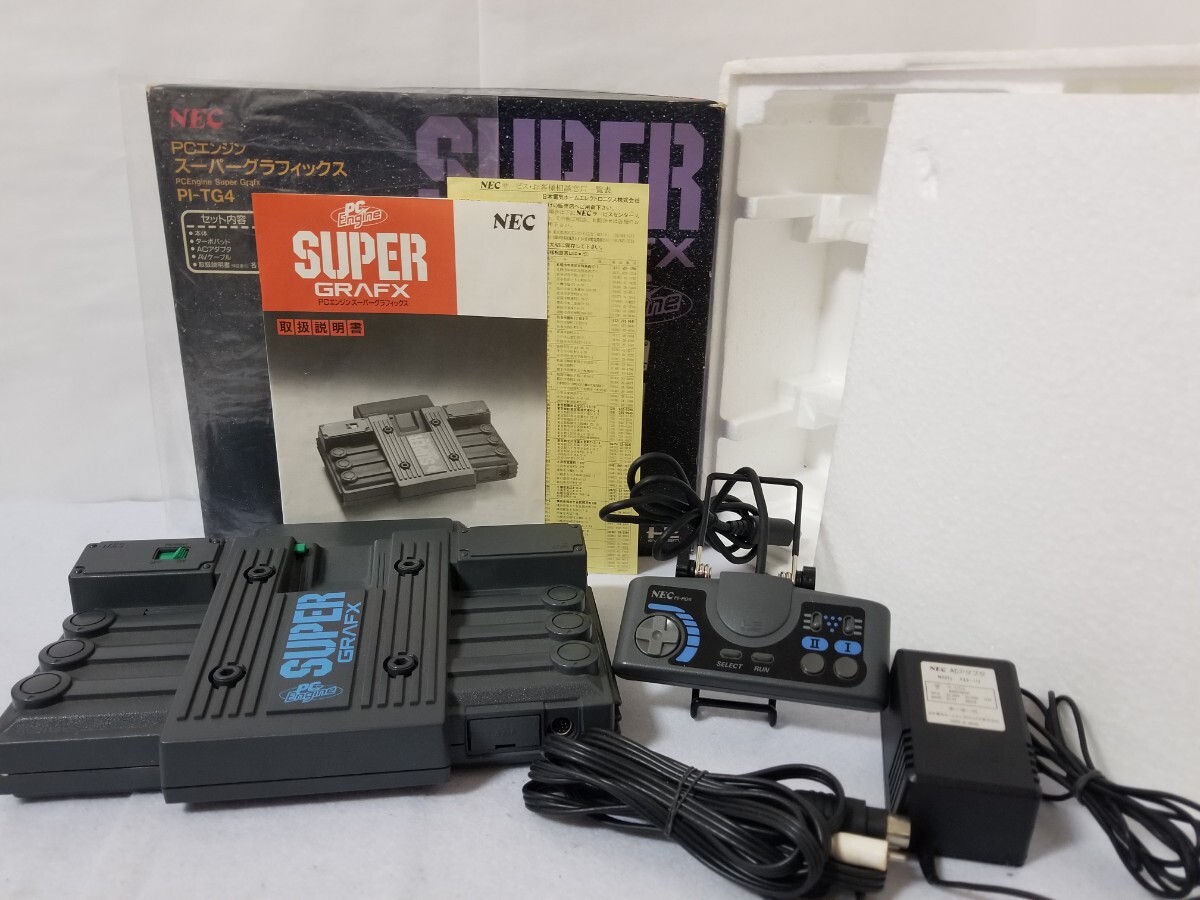 【返品?交換対象商品】 中古良品・動作確認済・番号一致】◇PC Engine Super Grafx/PC 本体、アクセサリー