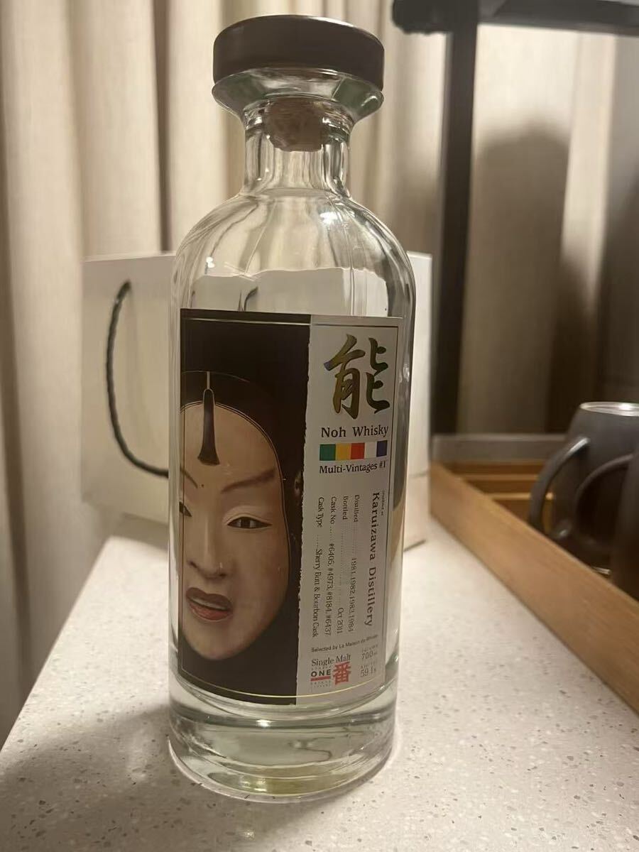ウイスキー karuizawa 軽井沢 能 空き瓶 空瓶 空箱 セット ウイスキー karuizawa 軽井沢 能 空き瓶 空瓶 空箱 セット