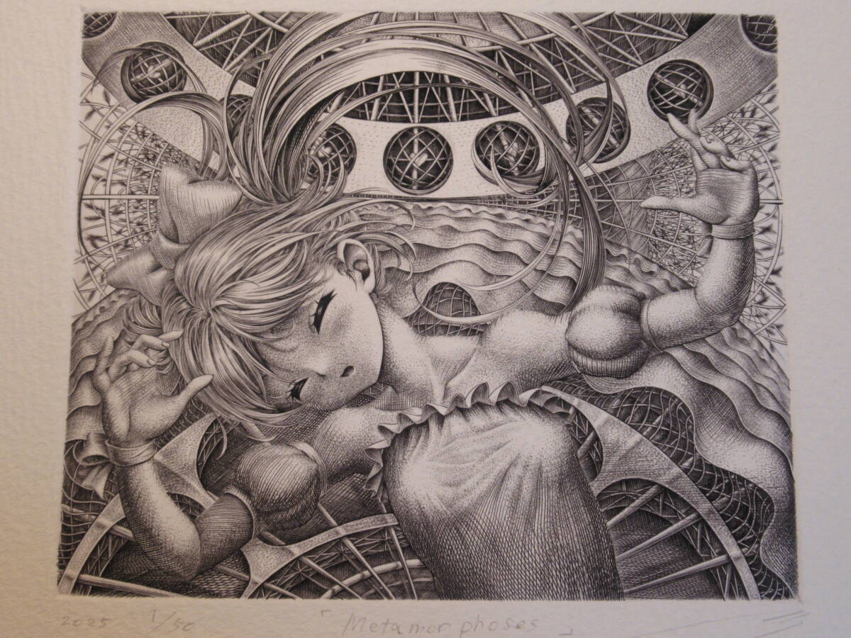 ☆萌銅版画No426 ed2/50 「metamorphoses」 エングレーヴィング ☆萌銅版画No426 ed2/50 「metamorphoses」 エングレーヴィング