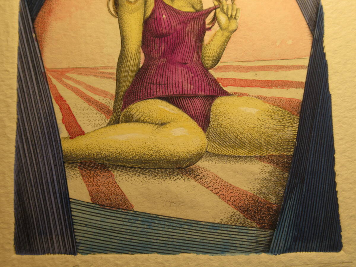 萌銅版画 No425 着色エディション サインエディション有 萌銅版画 No425 着色エディション サインエディション有