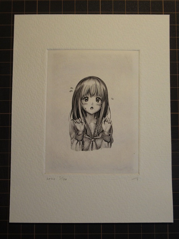 ☆萌銅版画 一円出品 サインエディション有 コレクション 手描き ☆萌銅版画 一円出品 サインエディション有 コレクション 手描き