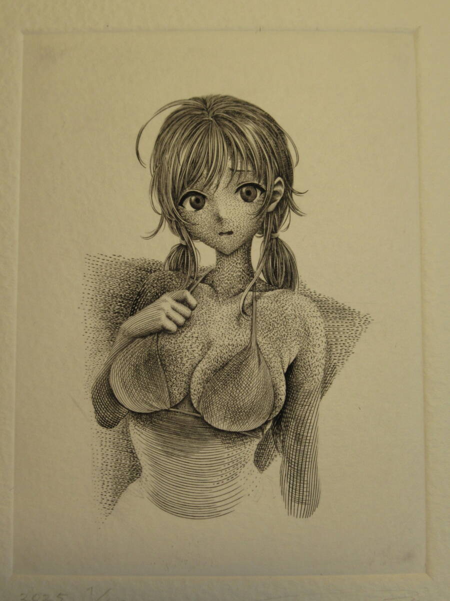 ☆萌銅版画 一円出品 サインエディション有 コレクション 手描き ☆萌銅版画 一円出品 サインエディション有 コレクション 手描き