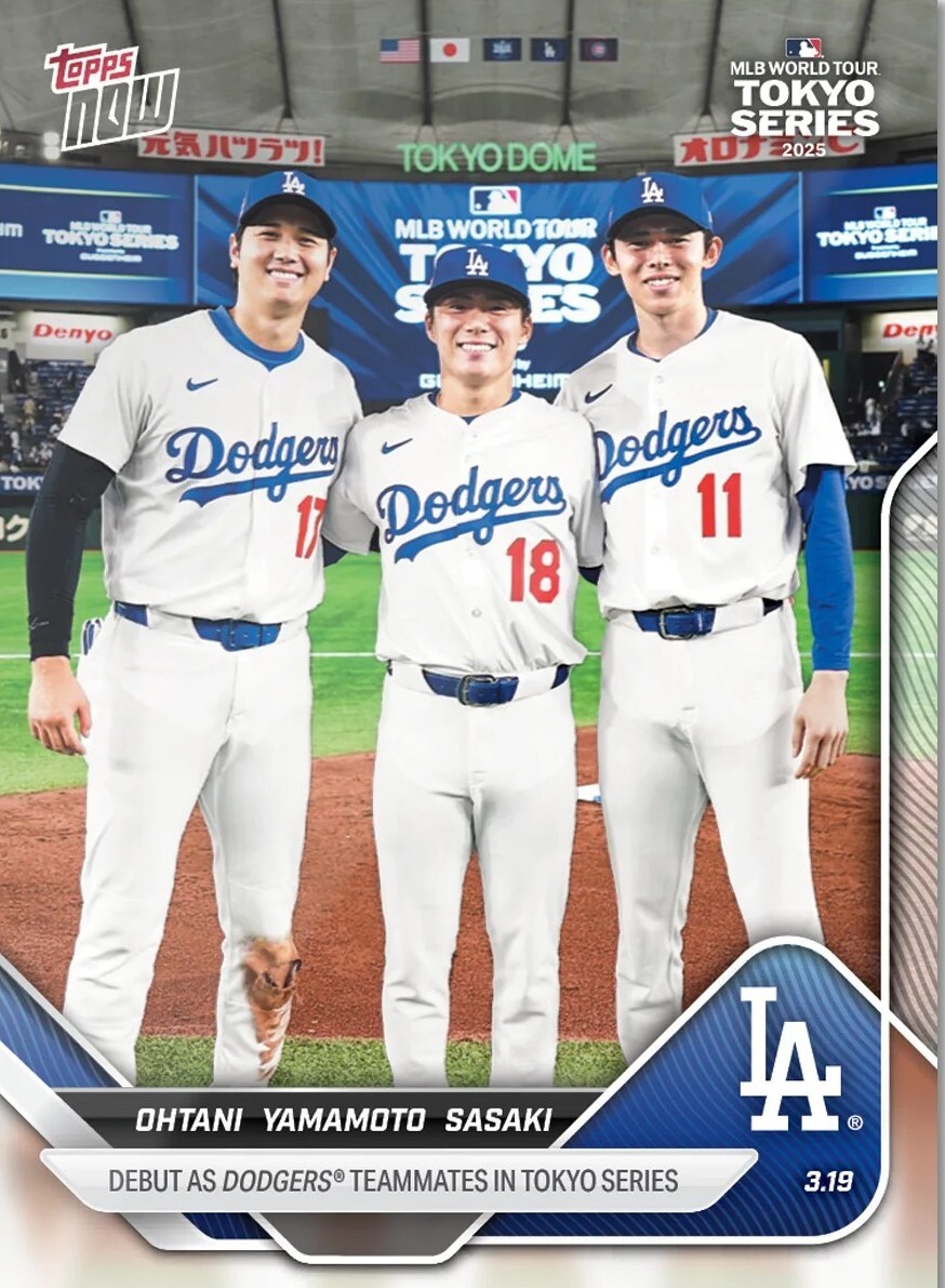 □MLB 2025 Topps now 大谷翔平 山本由伸 佐々木朗希 ドジャース □MLB 2025 Topps now 大谷翔平 山本由伸 佐々木朗希 ドジャース