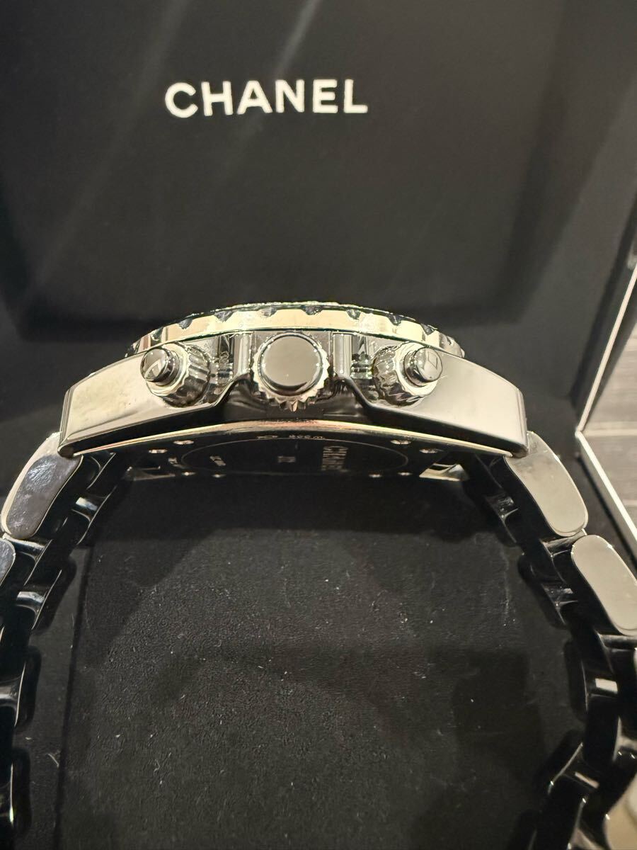 極美品 CHANEL J12 41ミリ クロノグラフ H2419 純正インデックス 極美品 CHANEL J12 41ミリ クロノグラフ H2419 純正インデックス