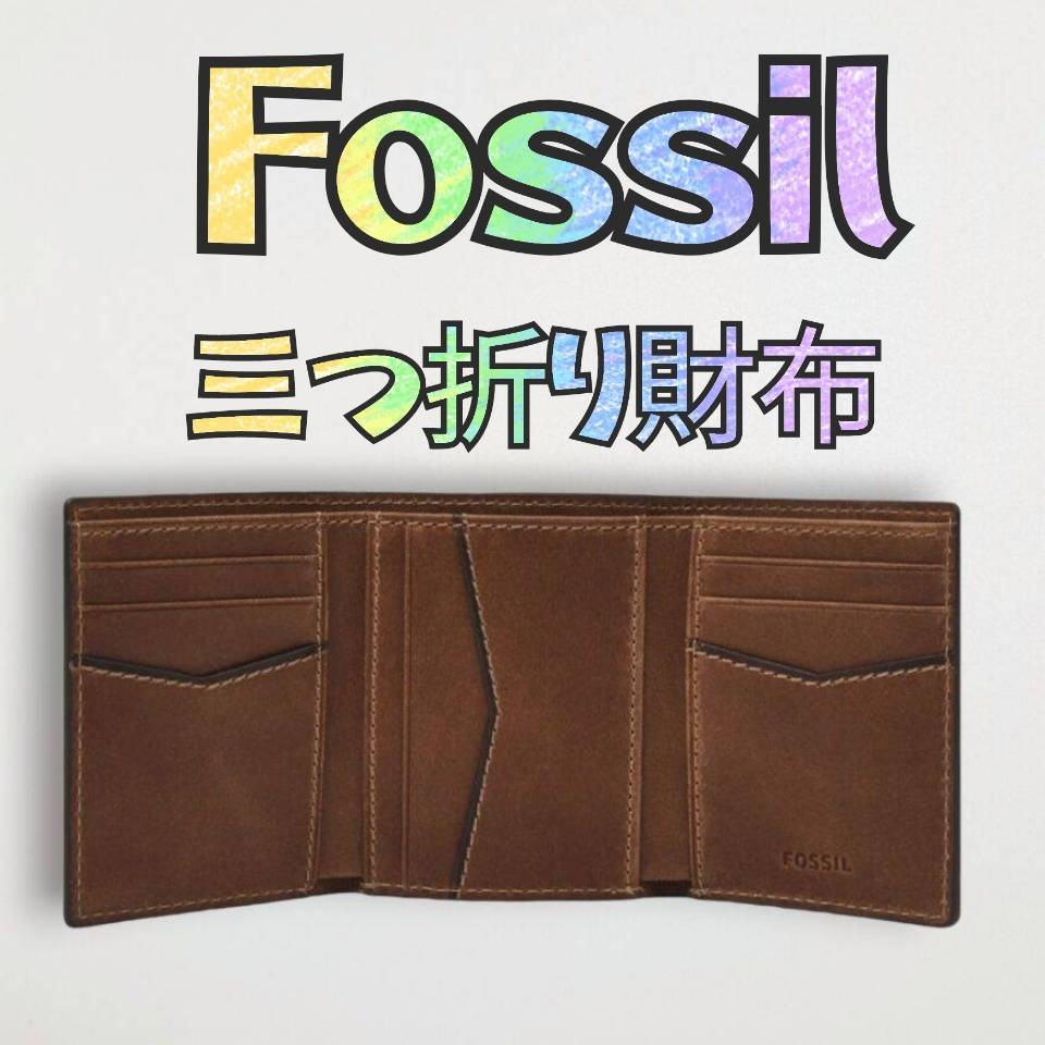 Fossil フォッシル 三つ折り財布 財布 ジェイデン レザー トライ Fossil フォッシル 三つ折り財布 財布 ジェイデン レザー トライ