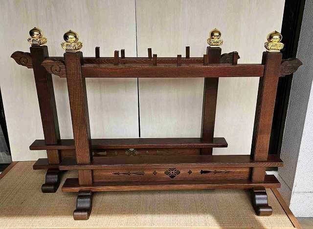 特別販売品】欅製 塔婆立て 2台セット(柱幅内90cm総高95cm奥38cm 特別販売品】欅製 塔婆立て 2台セット(柱幅内90cm総高95cm奥38cm