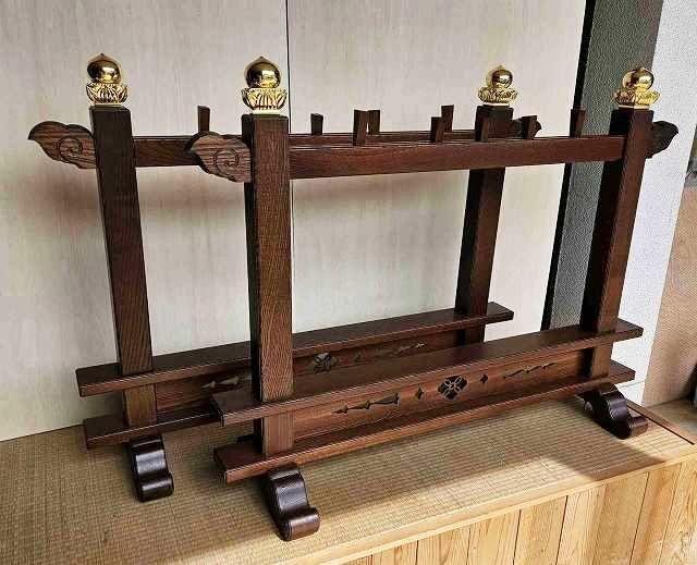 特別販売品】欅製 塔婆立て 2台セット(柱幅内90cm総高95cm奥38cm 特別販売品】欅製 塔婆立て 2台セット(柱幅内90cm総高95cm奥38cm