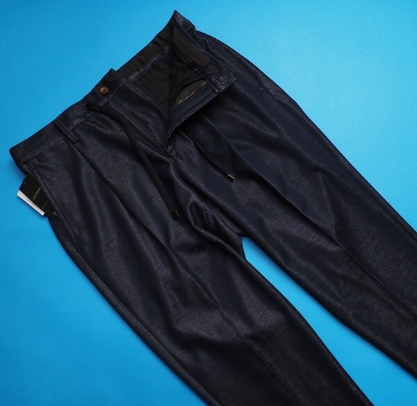 新品定価3.1萬円 ARTISAN アルチザン 日本制 銀纟 ストレッチ スラックス/パンツL紺(09) 25PW05
