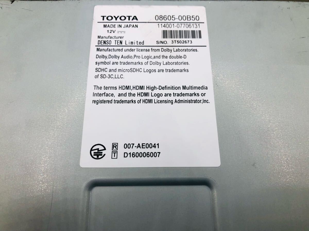 トヨタ純正ナビ 7インチ☆NSZT-W68T Bluetooth フルセグ DVD CD トヨタ純正ナビ 7インチ☆NSZT-W68T Bluetooth フルセグ DVD CD